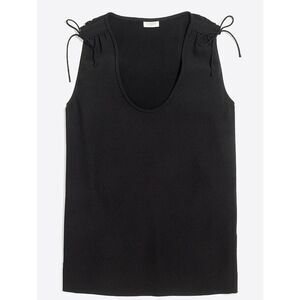 J. Crew Factory Shoulder-tie‎ cami top Black Size 2
